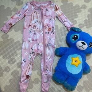 👶 Posh Peanut Pink Floral One Piece -Kindness Shop